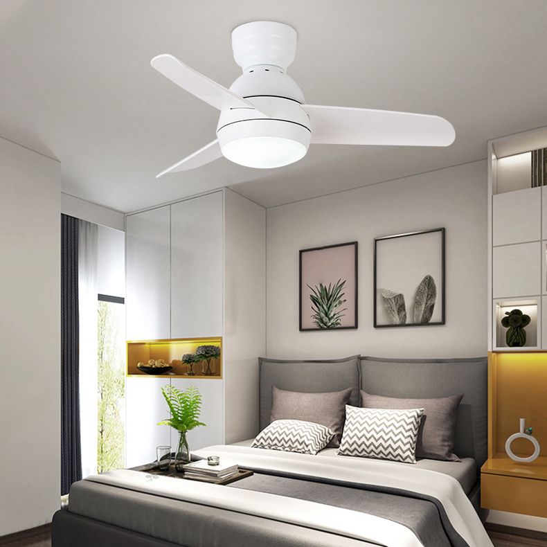 Metal Ceiling Fan Lighting Modern Style 1 Light Ceiling Fan Light for Living Room