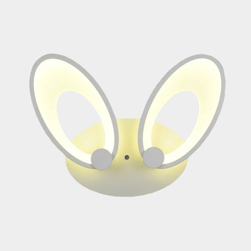 Finition blanche Ellipse Sronce Contemporain LED acrylique Mur Mound Light Ayémorrat en lumière chaude / blanche pour le coin