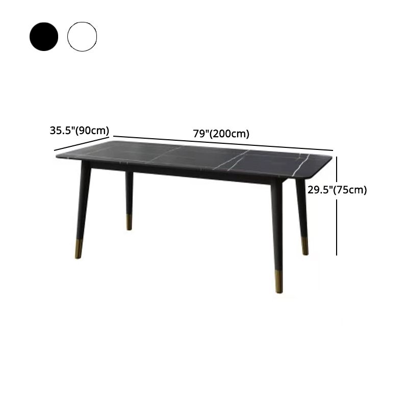 1/5/7 Pcs Metal Contemporary Dining Room Set with Rectangle Table Dining Set