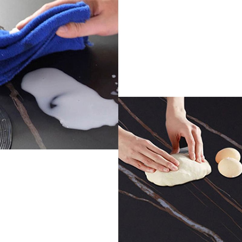 Glam Stone Table for Restaurant Round Table with White Pedestal