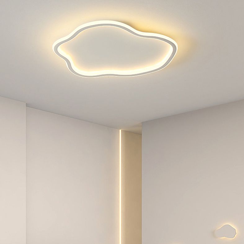 Luminaire Led moderne encastré, abat-jour en acrylique en forme de nuage pour chambre à coucher