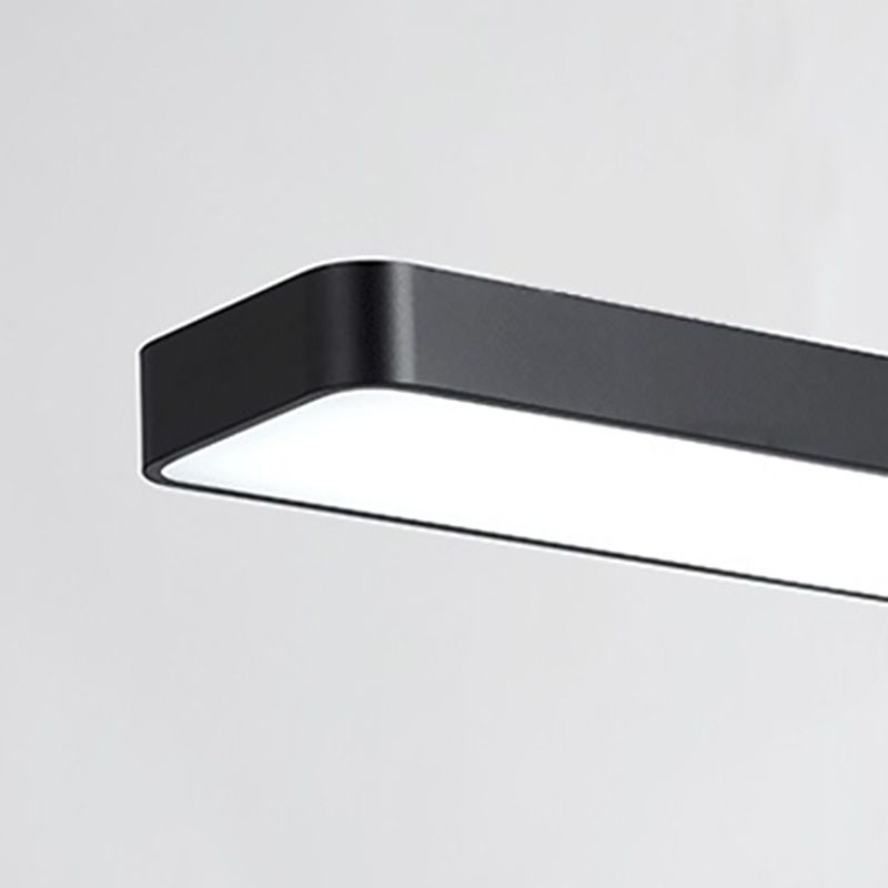 Moderne LED-strip flush mount plafond licht zwart & witte lamp voor kantoor