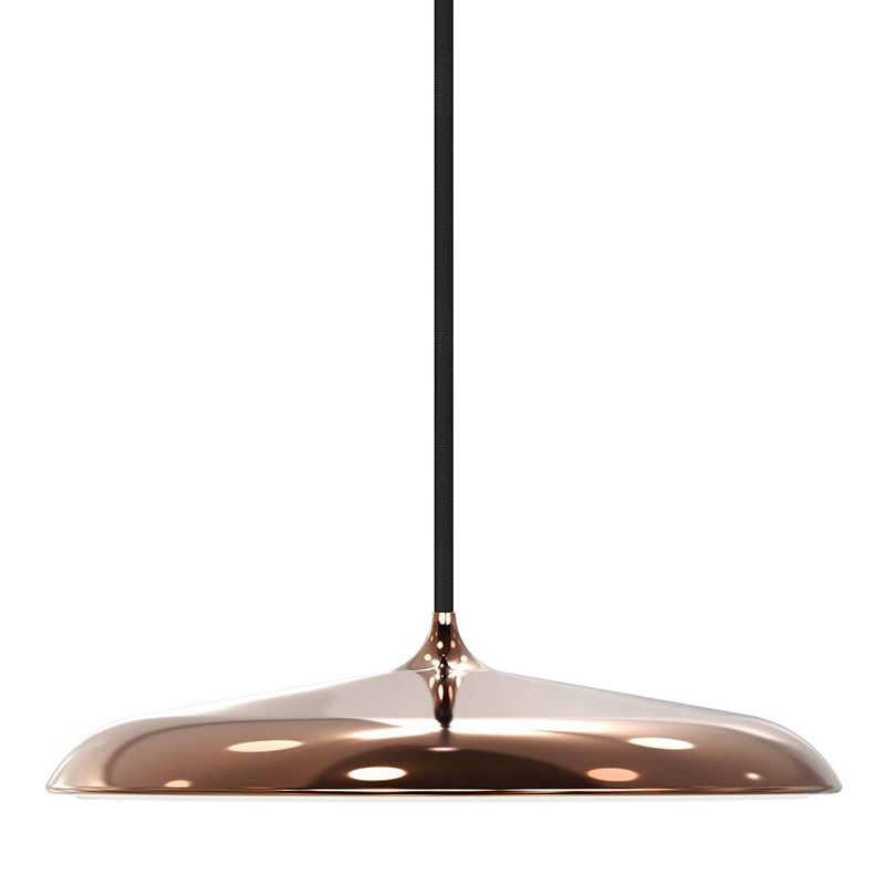 Rose Gold eigentijdse druppel hanger Slim 1-licht metalen plafondlicht voor eetkamer