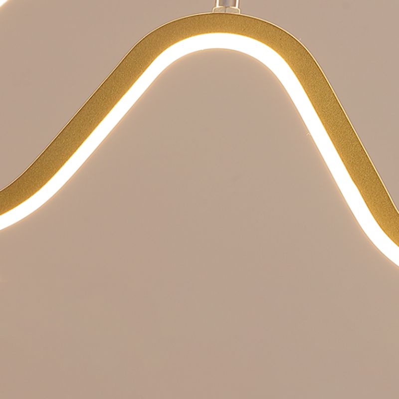 Lámparas de lámparas de geometría de geometría moderna Lámparas colgantes de 2 cabezas con sombra acrílica