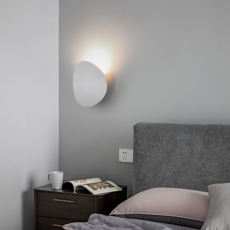 Lámpara de pared circular de aluminio de pared de pared LED minimalista moderna para espacios interiores