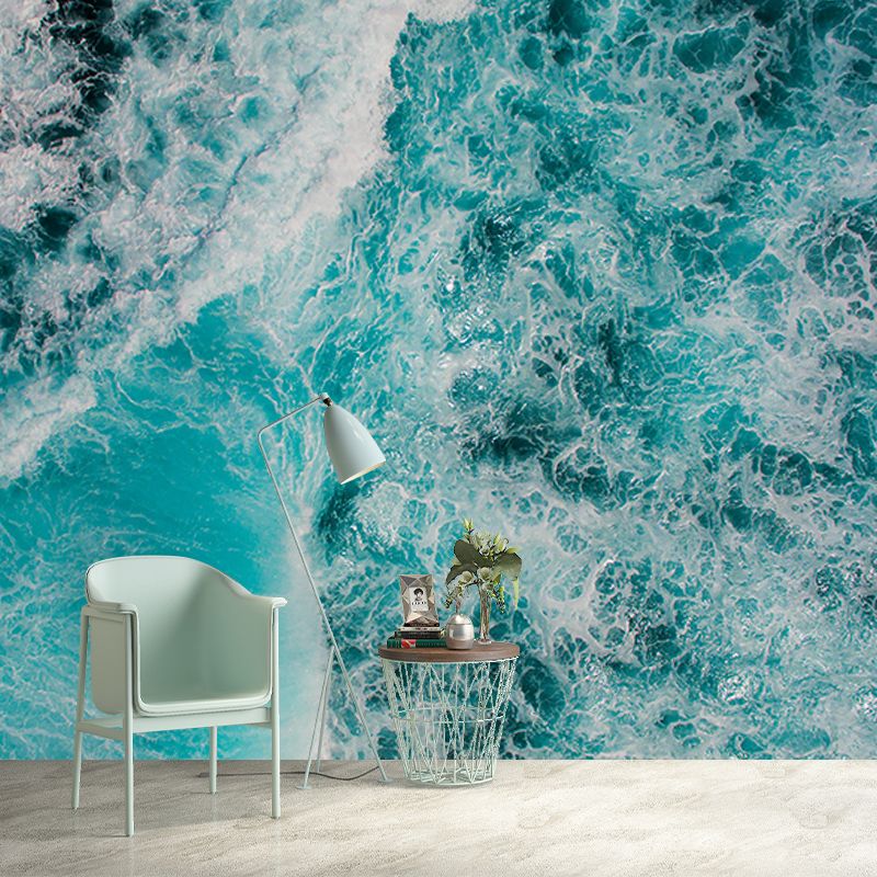 Ocean Mildew Resistant Mural Wallpaper Sleeping Room Wall Mural