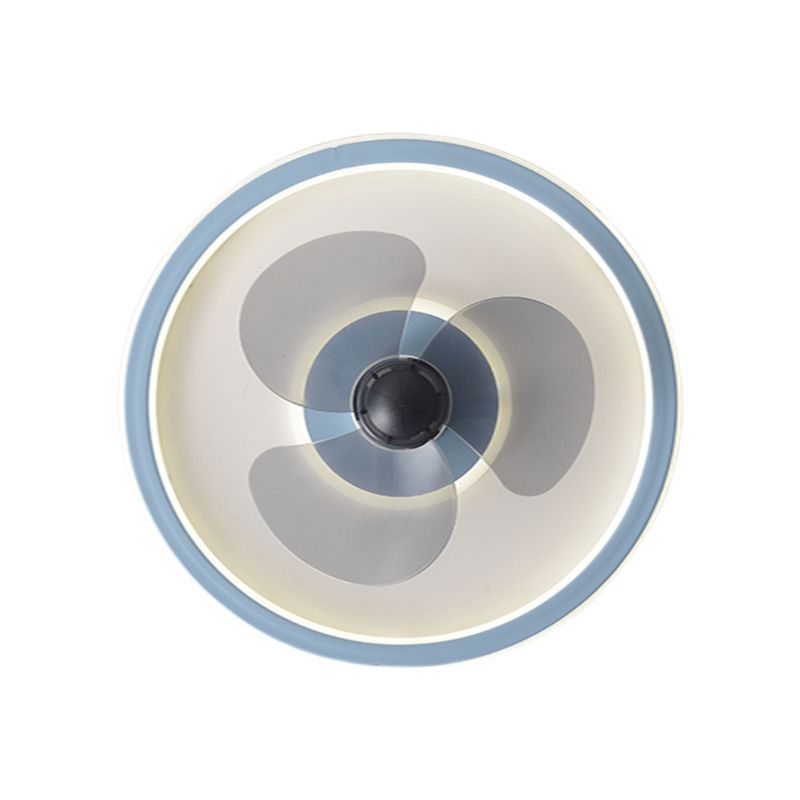 Cena circolare a ventola del soffitto Light Metal Minimalist LED Montano Accensione del soffitto