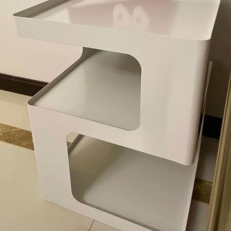 15" Wide Contemporary Corner Table Square Storage Accent Side Table
