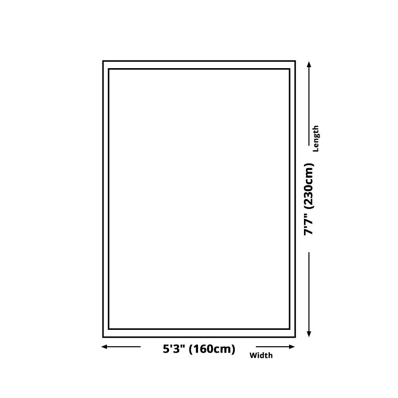 Colorful Yellow Area Rug Splash-Ink Pattern Polyester Area Rug Anti-Slip Backing Rug for Living Room