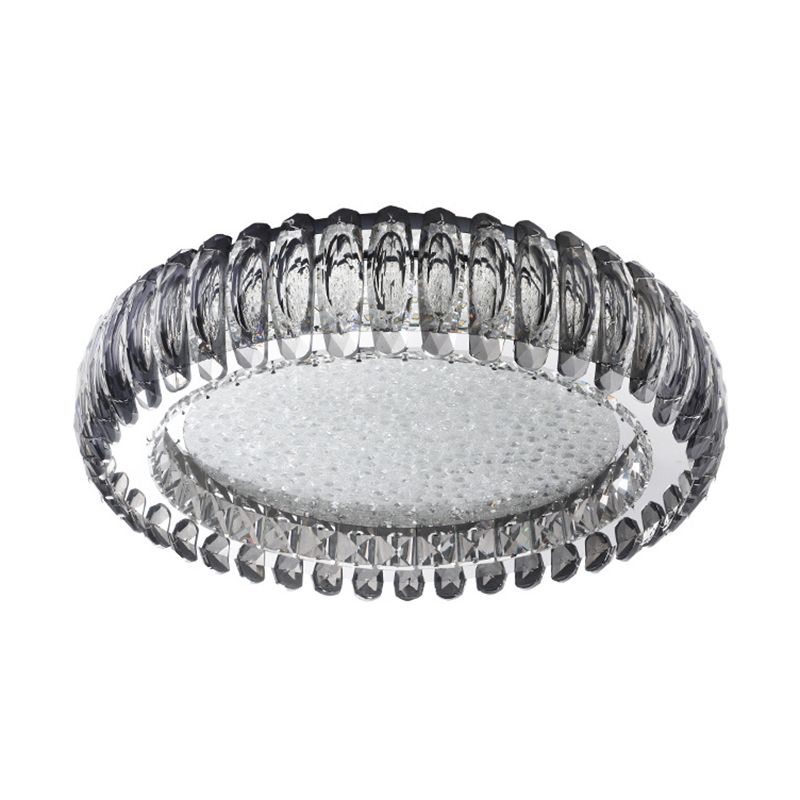 Donut Led Flush Light Fixture Minimalist Crystal Chrome LED Massimale Luce per Bedroom
