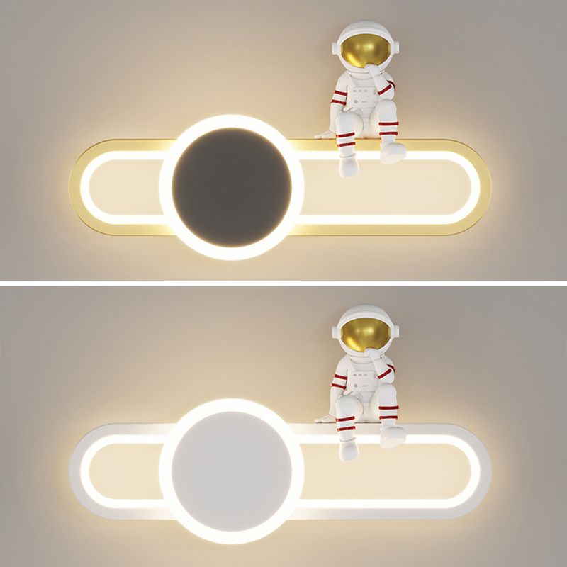 Nordic Metallic Wall Light Creative LED Wall Light Sconce for Kids' Room
