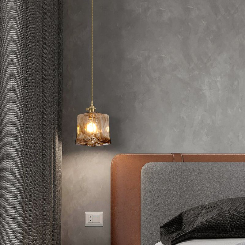 Kit de lampe suspendue en cuivre moderne