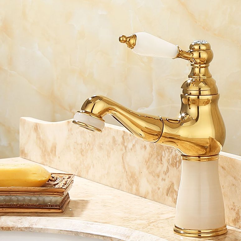Traditional Deck Mounted Bronze Tub Faucet Set Single Handle Tub Filler Trim with Hose