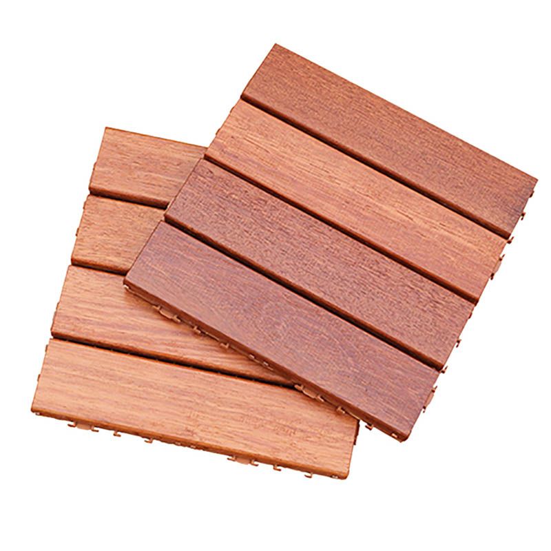 Classical Decking Tiles Natural Wood Waterproof Smooth Outdoor Flooring