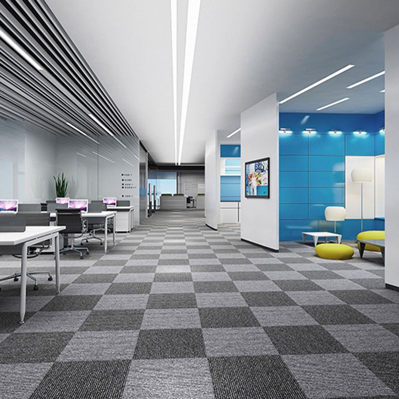 Modern Carpet Tiles Level Loop Fade Resistant Glue Down Carpet Tile