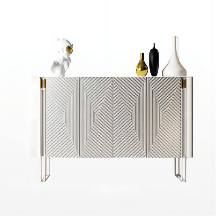 Modern and Contemporary Sideboard Stone Dining Buffet with Cabinets
