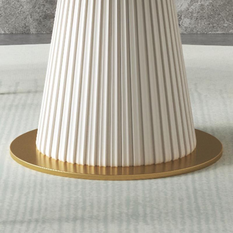 Glam Dining Set Stone 1/4/6/7 Pieces Dining Gold Furniture for Home