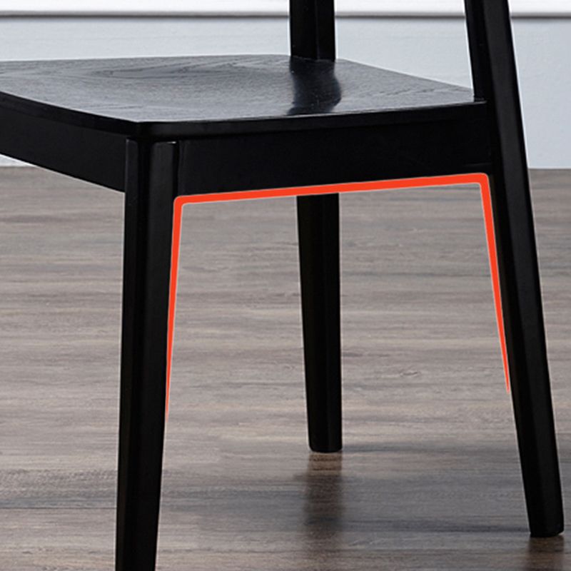 Wood Kitchen Dining Side Chair Contemporary Open Back Dining Side Chair