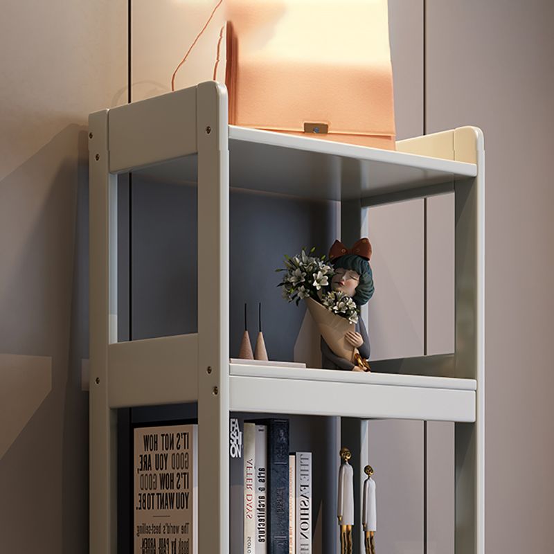 Modern Style Standard Bookshelf Wooden Open Back Bookcase with Shelves