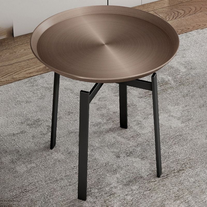19.68 inch Tall Side Table Modern Metal Tray Top Side End Table