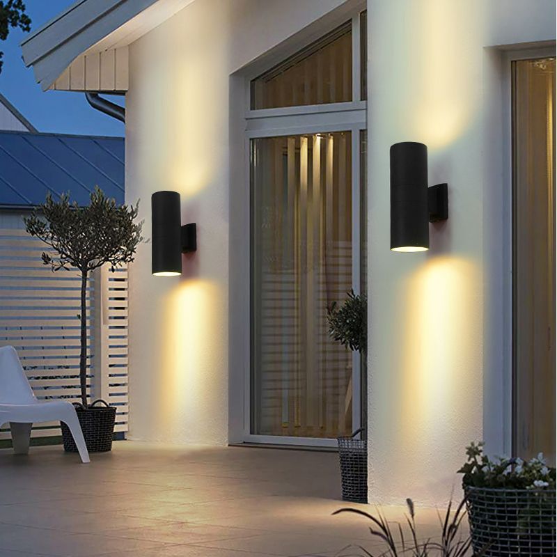 Multi Lights Geometric Wall Lights Modern Style Metal Wall Lighting Fixtures in Black