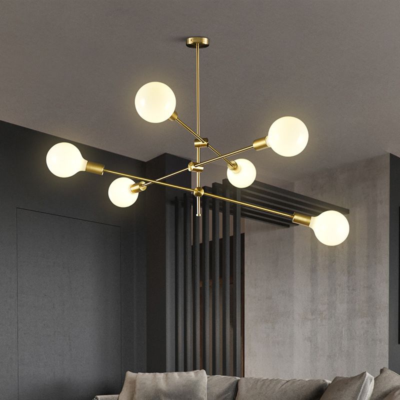 Metal Antique Antique Posting Lighting Accesors Sputnik Sphere Luces colgantes para sala de estar