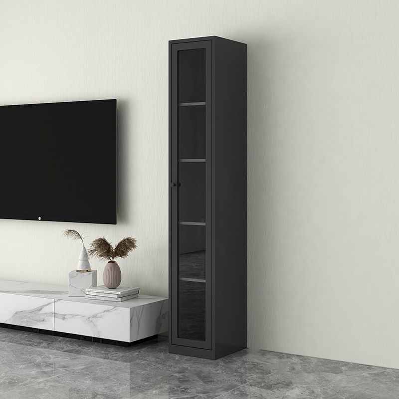 Scandinavian Style Bookcase with Door Shelf Bookcase for Home and Office