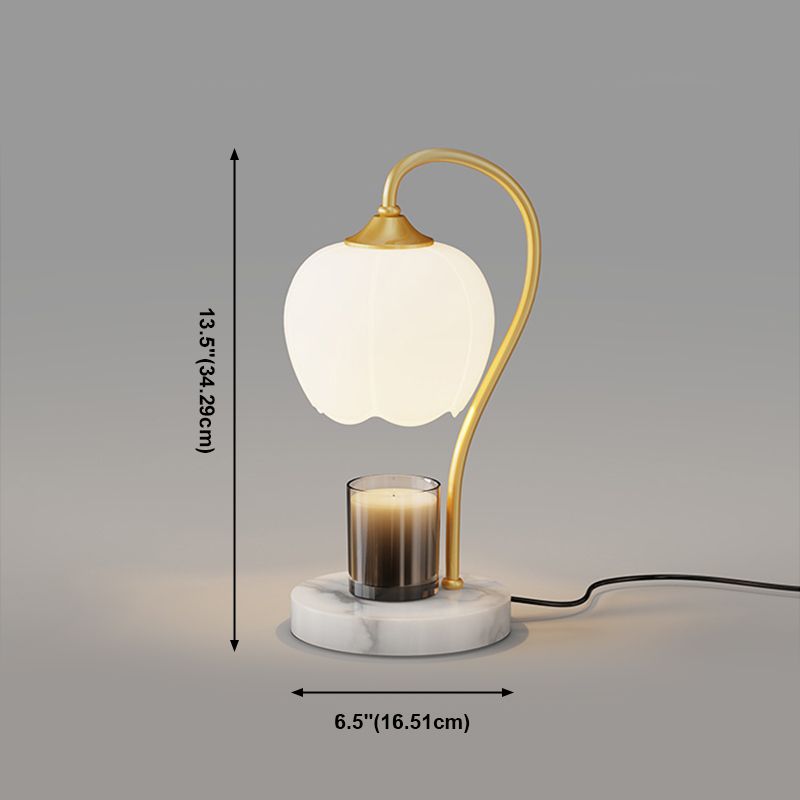 One Bulb Glass Table Lamp Contemporary Bedroom Desk Lamp (Without Aromatherapy)