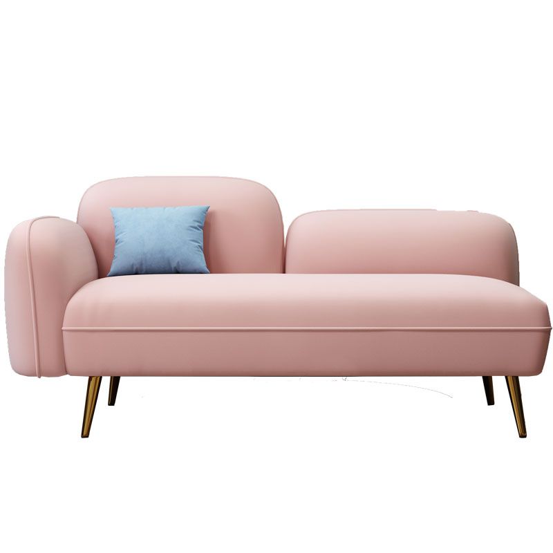 Hair Pin Legs Tight Back Square Arm Transitional Modern Loveseat for Apartment