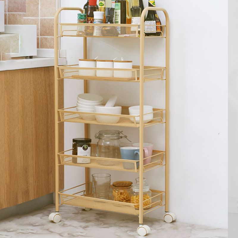 Standard Metal Bookshelf Contemporary Open Back Bookcase with Shelves