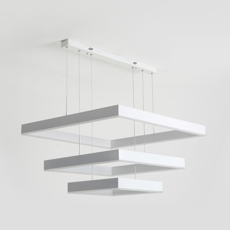 Accesorio de iluminación de lámpara de araña moderno luz colgante de lámpara de múltiples niveles para sala de estar