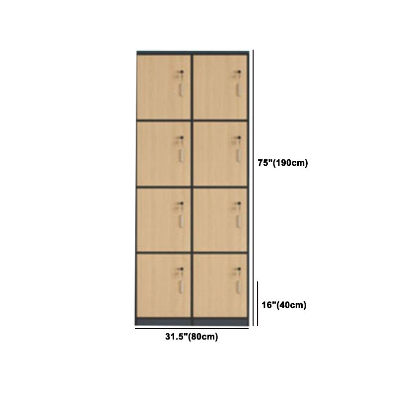 Modern Manufactured Wood Storage Cabinet Light Wood Finish Cabinet