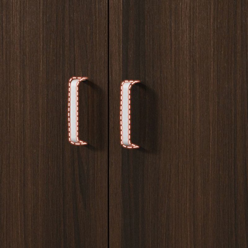 Modern Storage File Cabinet Wooden Frame Key Locking Filing Cabinet