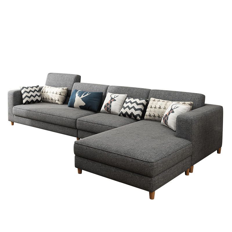 Removable Cushions,Adjustable Sectional Sofa, 67" Linen Sectional sofa