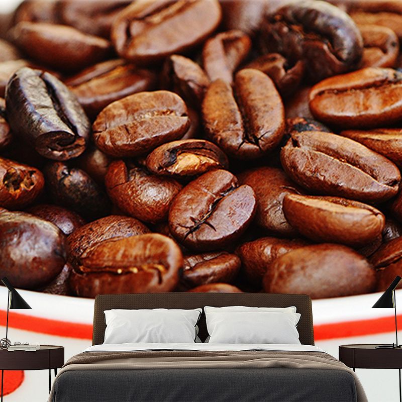 Full Size Coffee Beans Mural Decorative Environment Friendly for Coffee Shop