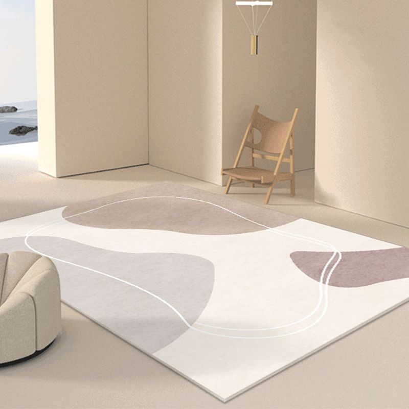 Tapis noir simple en Polyester, bloc de couleur, avec envers antidérapant, pour la décoration de la maison