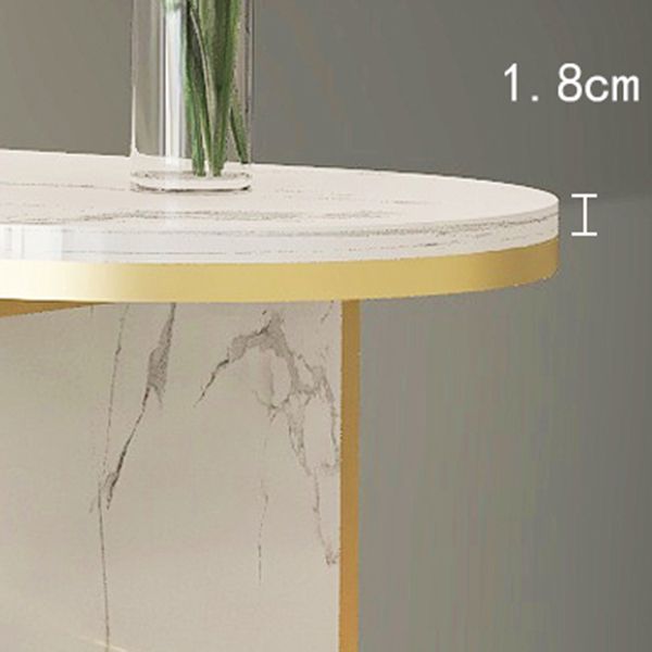 Wood Bar Table with Storage Glam Pub Table with Double Pedestal