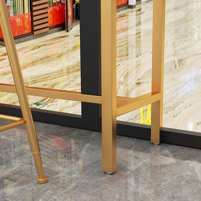 1/2/4 Piece Glam Matte Finish Pub Dining Set Sintered Stone Bar Table Set