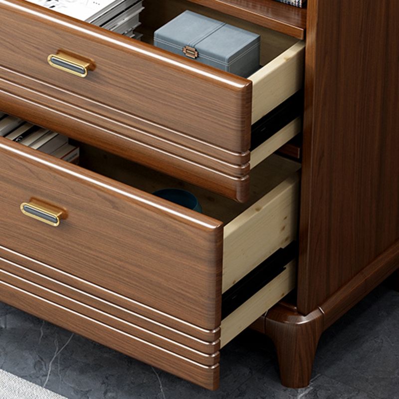 Mid-Century Modern Chest Straight Legs Side Cabinet with Drawer