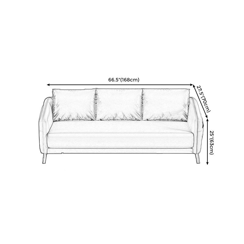 Zeitgenössischer Standardtuxedo Arm Loveat Leder Loveseat mit Kissen