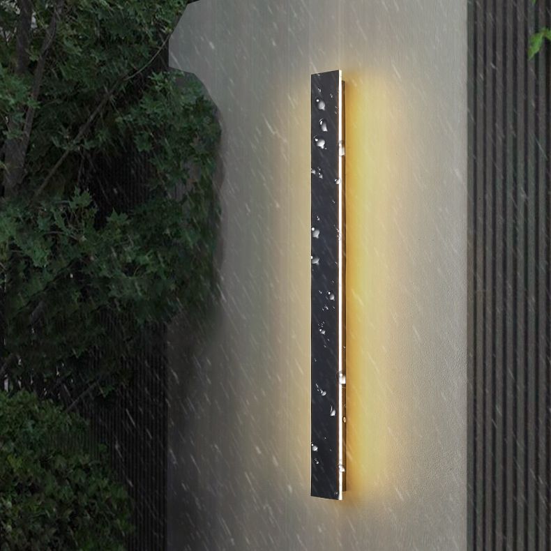 Black LED Vanity Lighting Modern Metal Wall Light Sconces for Bathroom