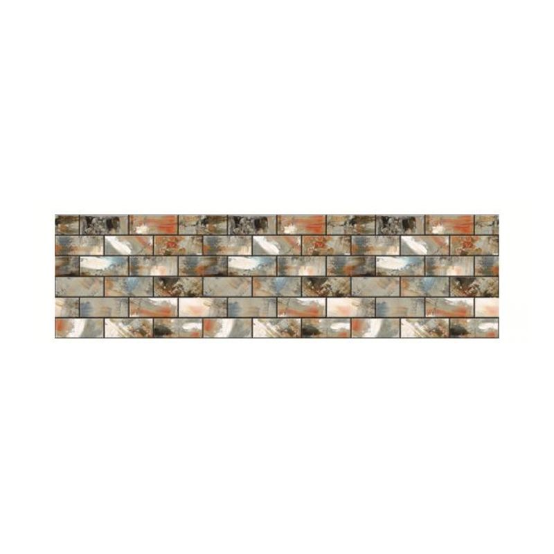 Grey-Green Brickwork Wallpapers Graffiti Cyberpunk Peel off Wall Art for Kitchen