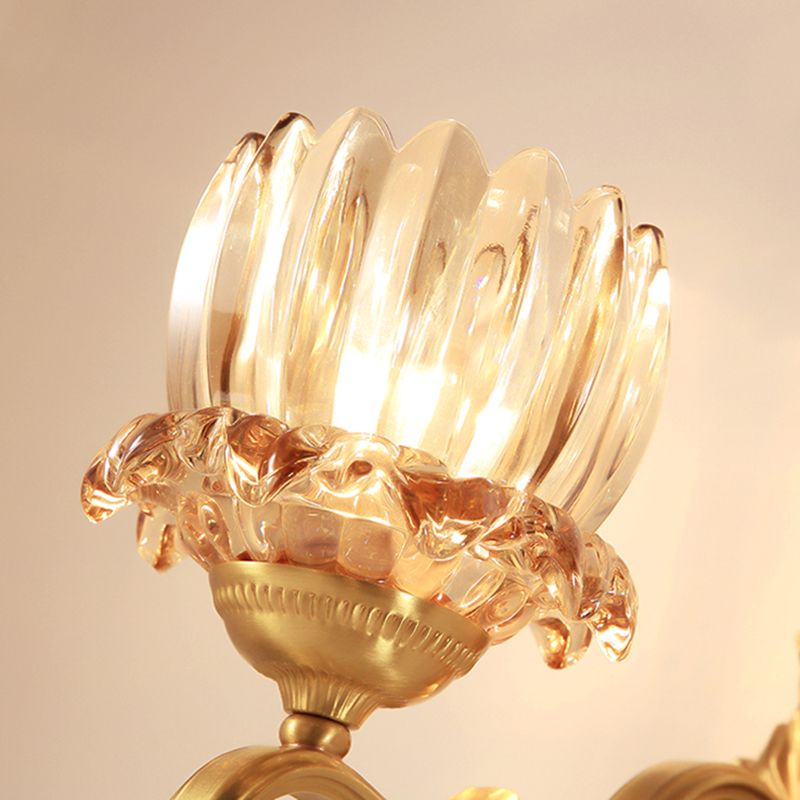 Modern Wall Sconce Household Wall Fixture with Crystal Shade for Bedroom Sitting Room