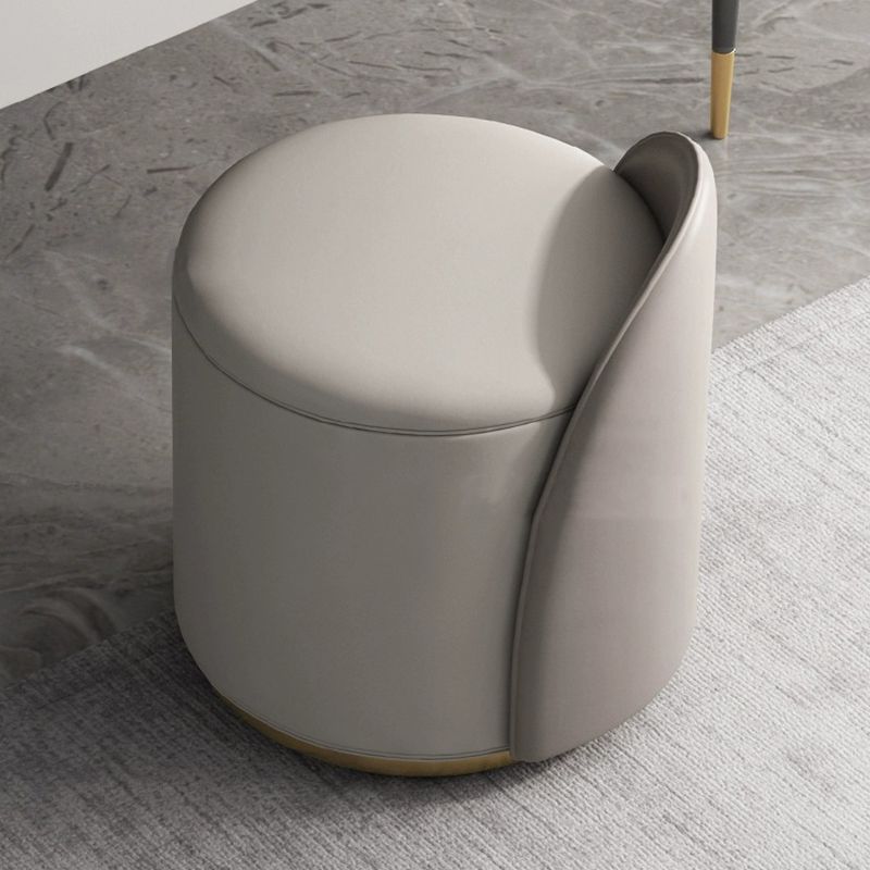 White Vanity Metal Make-up Vanity Stone Top Dressing Table Stool Set