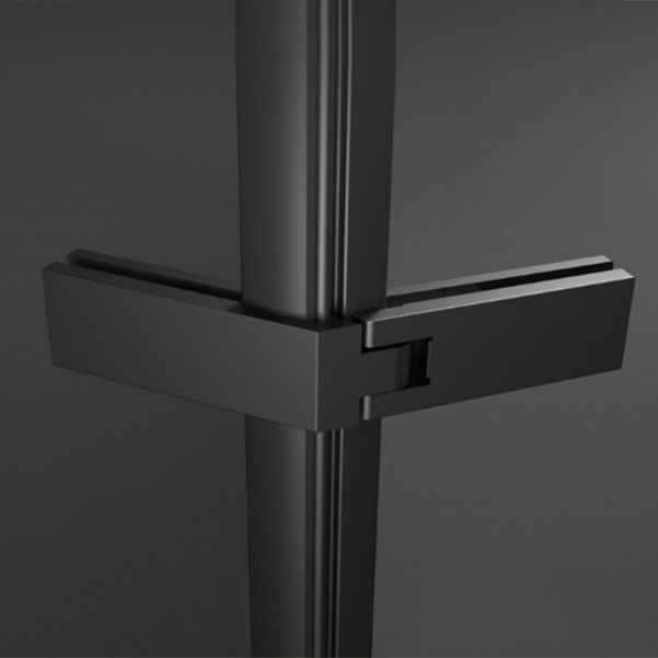 Left Hinged Framed Tempered Shower Enclosure with Fixed Panel