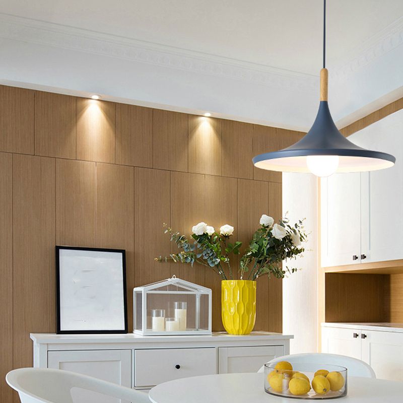 Aluminum 1-Light Pendant Lamp Creative Hanging Fixture for Dining Room