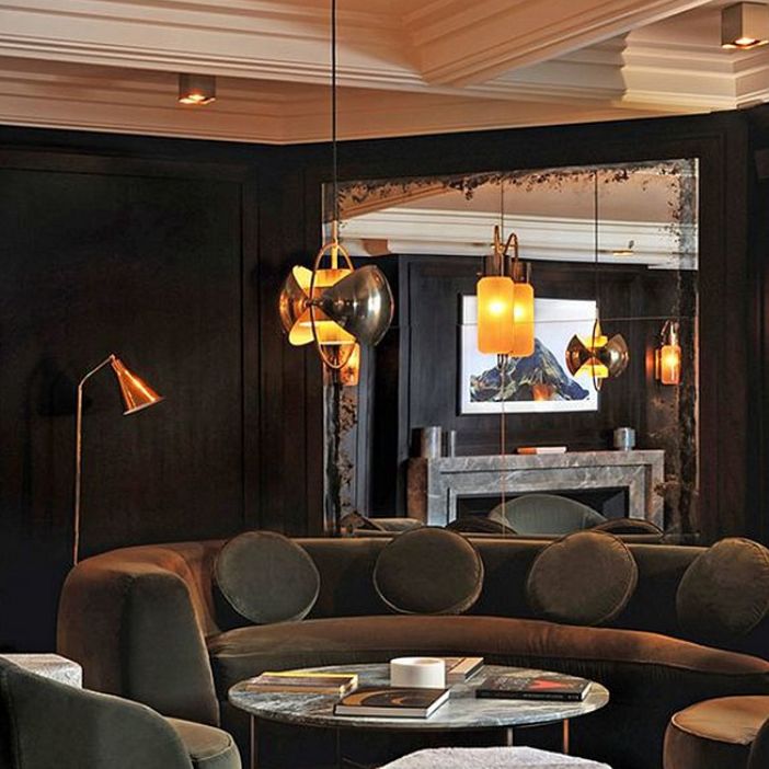 Luce a sospensione contemporanea in metallo Luce sospesa a 1 luce per sala da studio