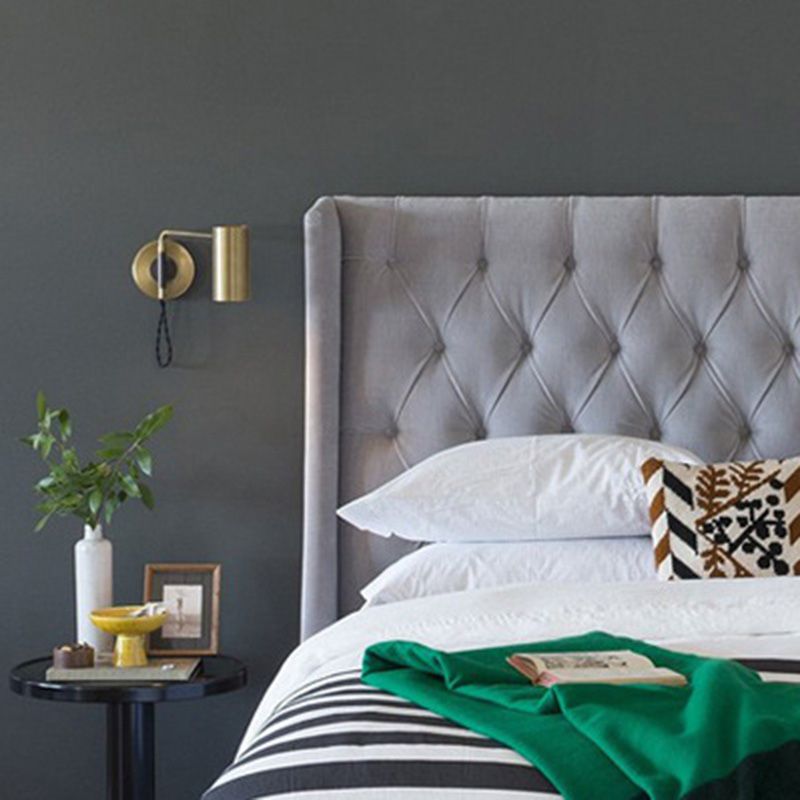 Adjustable Tubular Reading Wall Lamp Minimalistic Metal 1-Light Bedside Spotlight