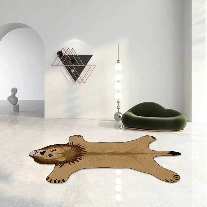 Tappeto di tappeto in poliestere di tappeti in poliestere per tappeti per leopardo leopardo per soggiorno resistente alle macchie per soggiorno