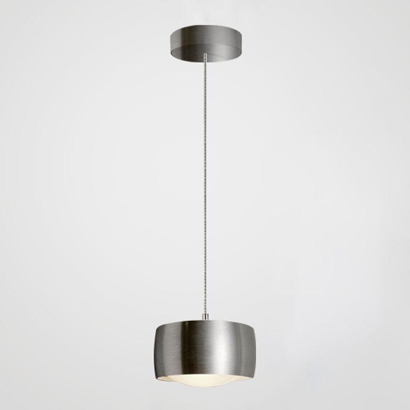 Lumière pendentif en argent Cercle Silver 1-Light Light Plafond suspendu pour chambre à coucher